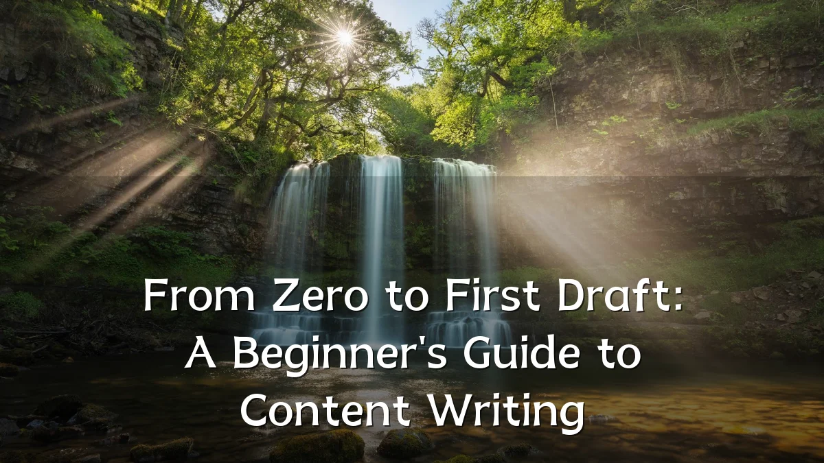 From Zero to First Draft: A Beginner's Guide to Content Writing