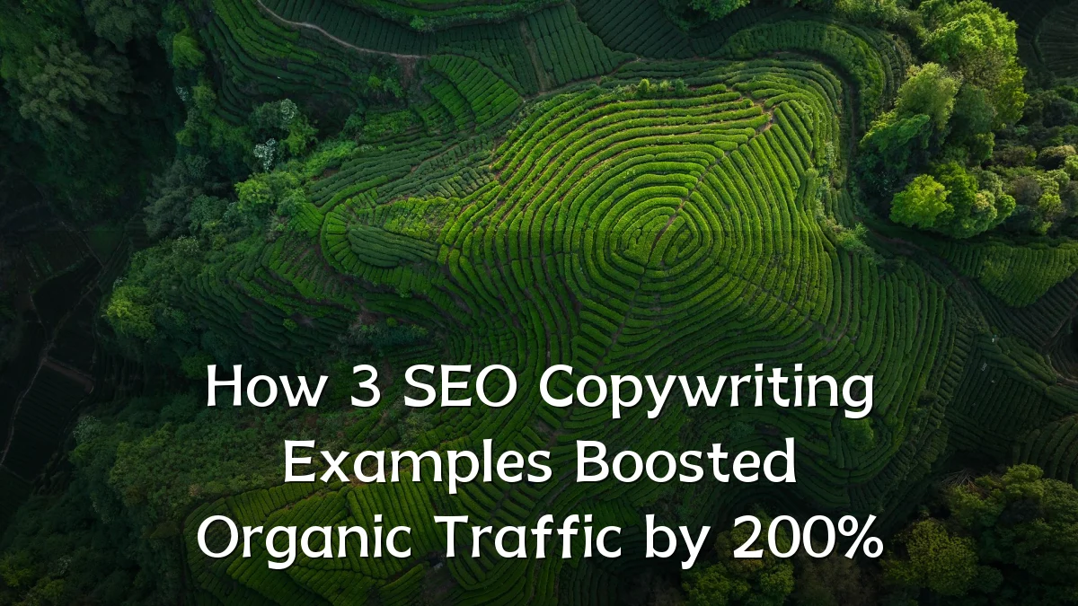 How 3 SEO Copywriting Examples Boosted Organic Traffic by 200%