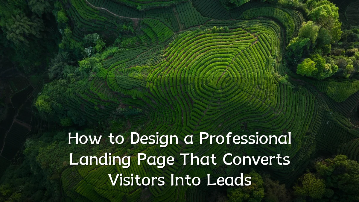 How to Design a Professional Landing Page That Converts Visitors Into Leads