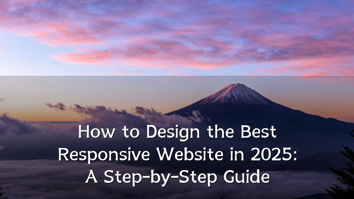 How to Design the Best Responsive Website in 2025: A Step-by-Step Guide