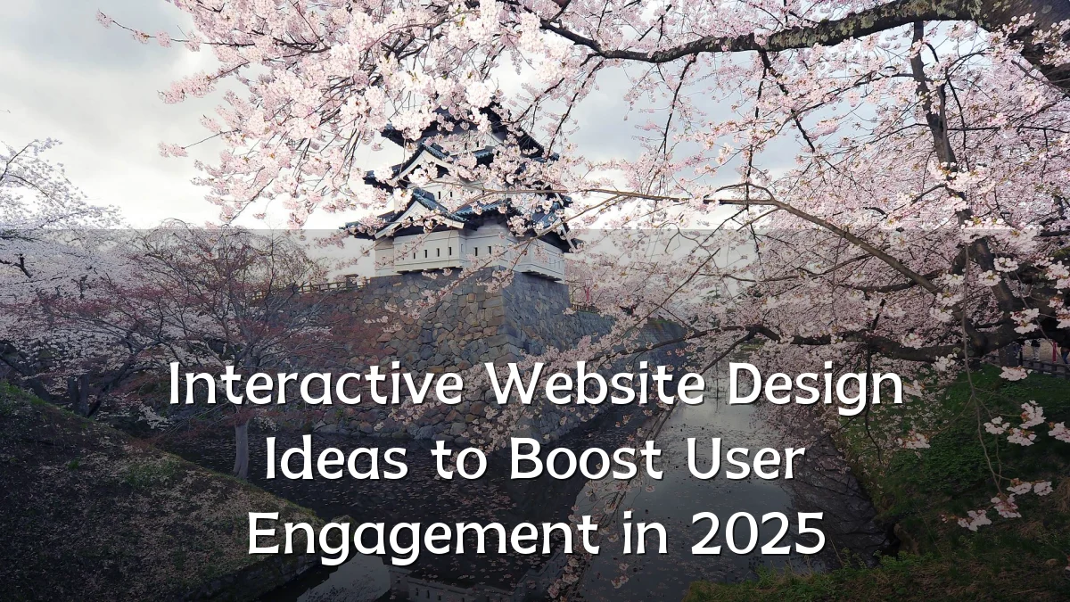 Interactive Website Design Ideas to Boost User Engagement in 2025