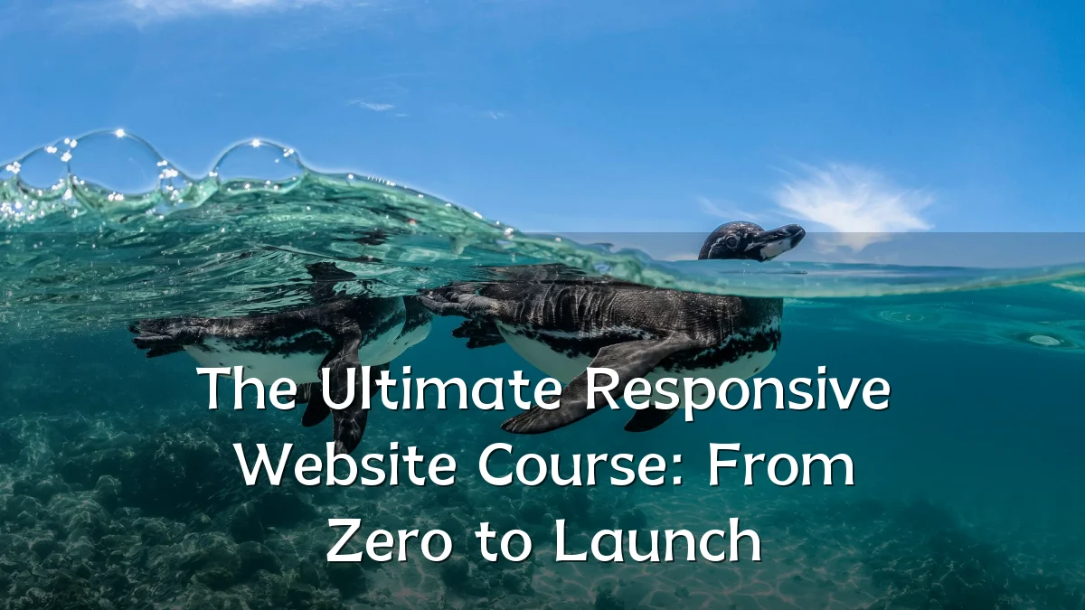 The Ultimate Responsive Website Course: From Zero to Launch