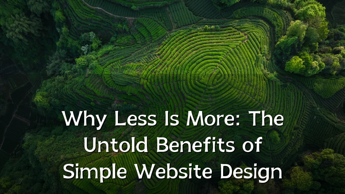Why Less Is More: The Untold Benefits of Simple Website Design
