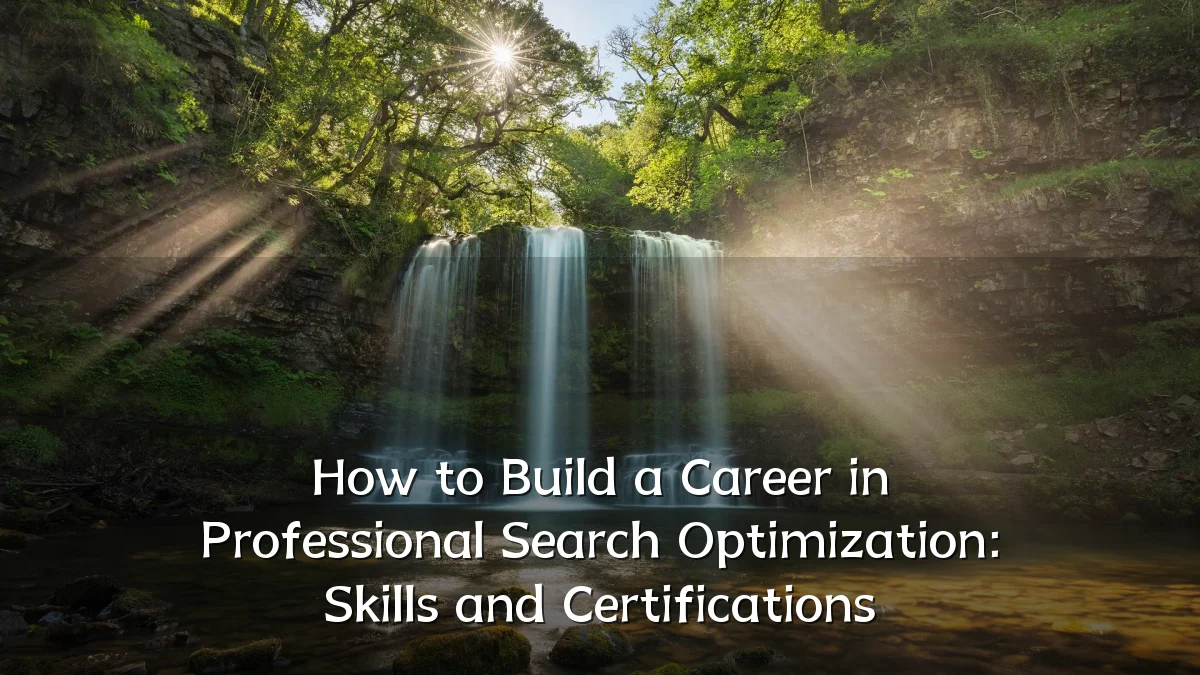 How to Build a Career in Professional Search Optimization: Skills and Certifications