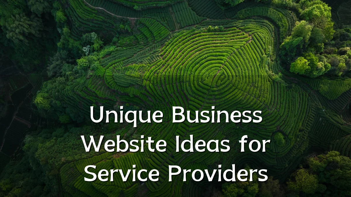 Unique Business Website Ideas for Service Providers