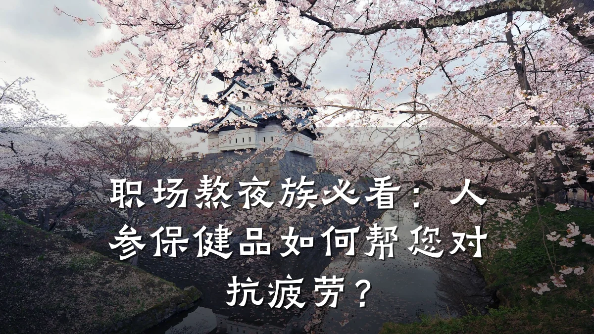 职场熬夜族必看：人参保健品如何帮您对抗疲劳？